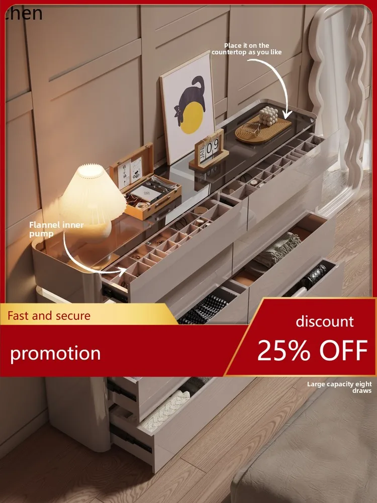 ZML Chest of Drawers for Bedroom, Ultra-Narrow Bedside Storage Cabinet, Wall-Mounted Storage Cabinet, Jewelry Organizer