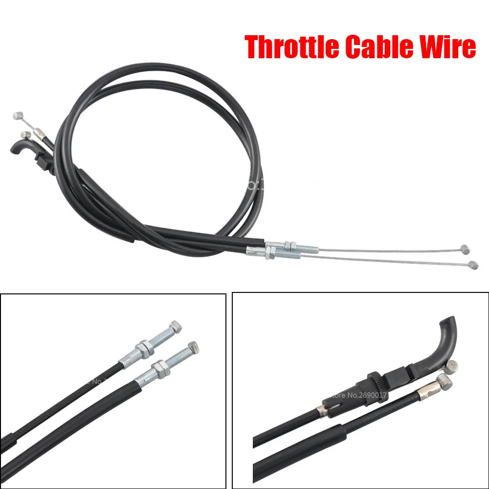 

Motorcycle Accessories 1 Pair Throttle Cable Wire Black Fit For Kawasaki EX250 Ninja 250R 2008-2012