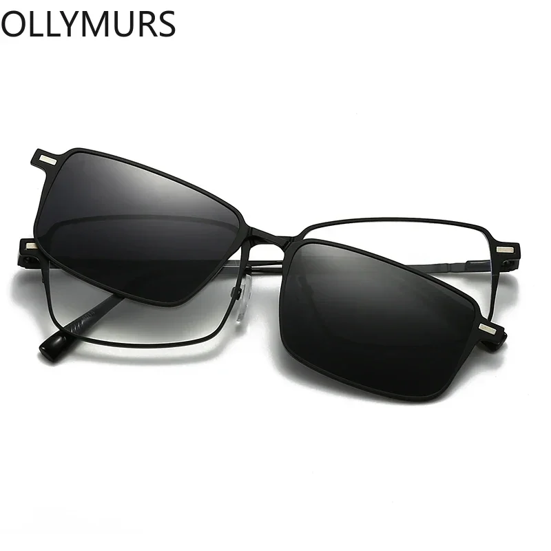 

Оправа для очков Ollymurs с магнитными клипсами от -0.5 до -6.0, поляризационные, для мужчин и женщин, для коррекции близорукости