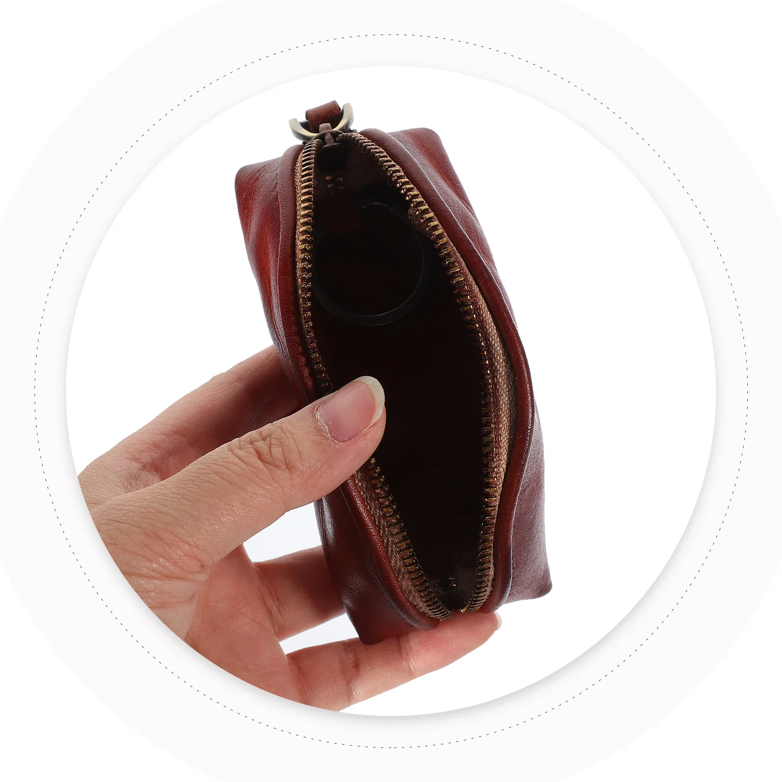

Car Key Bag Vintage Style Portable Key Case Pouch Storage Organizer Durable for Car Keys Cards Small Items
