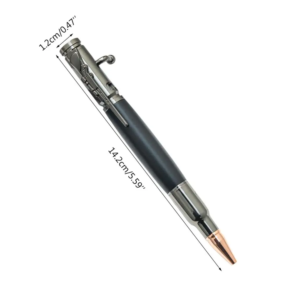 1.0mm Bolt Action Pen Multifunctional Metal Ballpoint Pen For Students Teacher Manager Lawyer Professor School Office Supplies