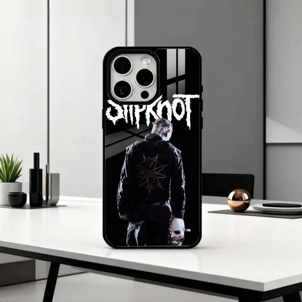 حافظة هاتف S-Slipknot B-Band لهاتف iPhone17,16,15,14,13,12,11 Plus، Pro Max Magnetic للشحن اللاسلكي Magsafe #6