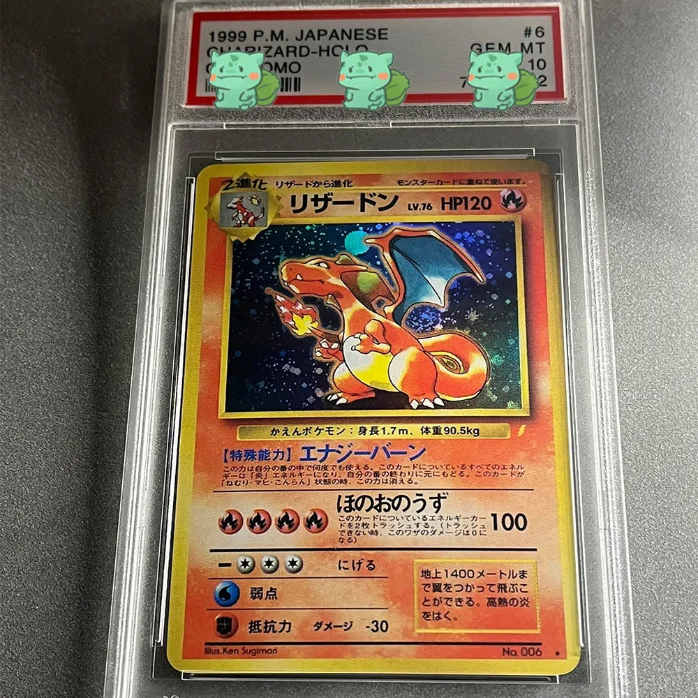 DIY 10 Points Grade Collection Card 2016 P.M.JPN.XY PROMO CHARIZARD-HOLO TRADE PLEASE 20TH PTCG Card Holographic Label Gifts Toy