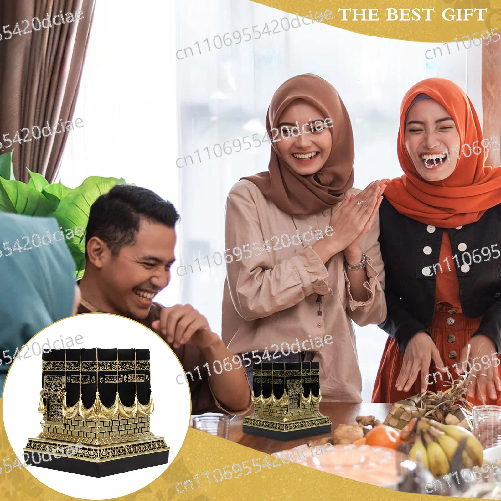 

Black House Model Living Room Ornament Resin Crafts Tourist Souvenirs