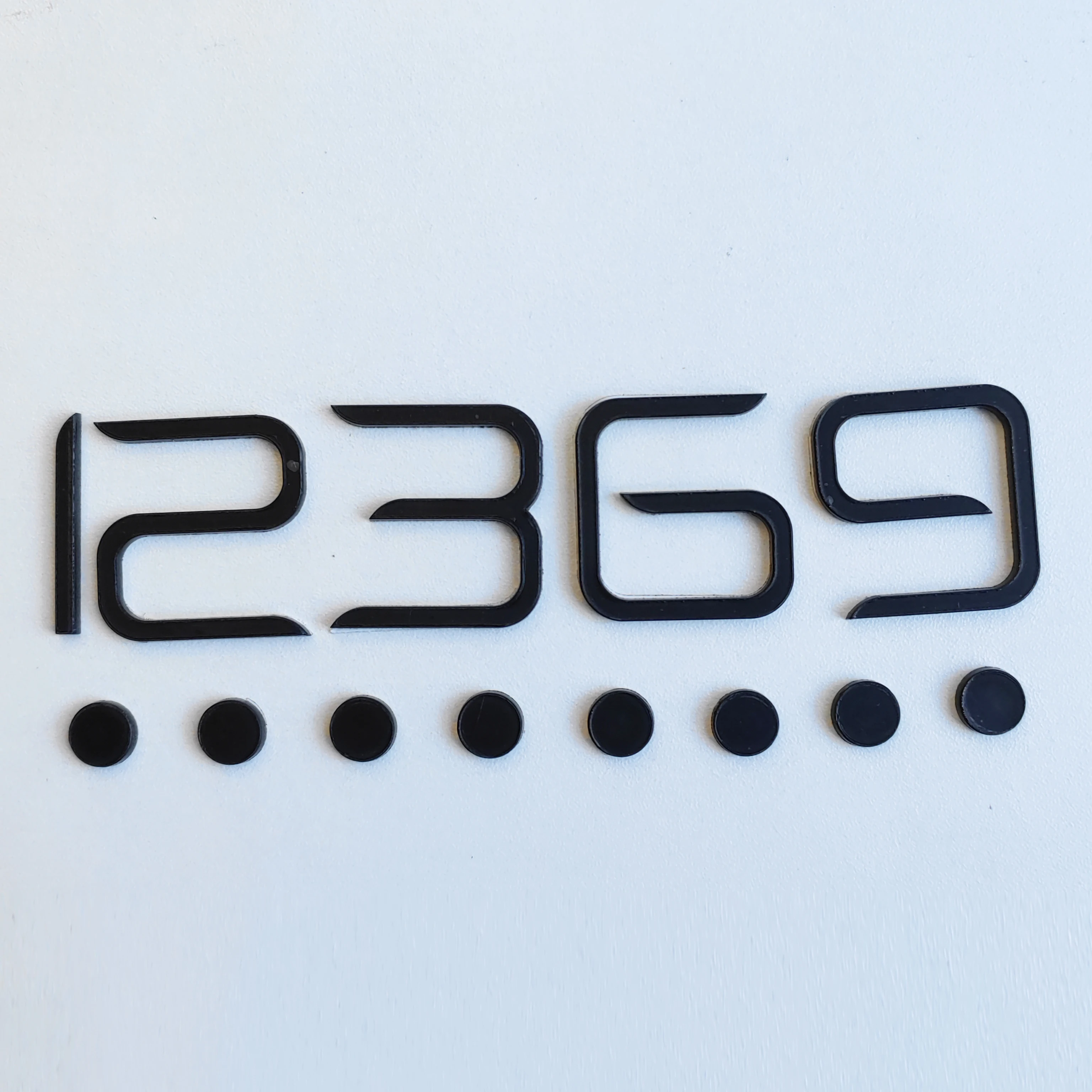 33mm Height Mirror Effect Acrylic Clock Numbers Self Adhesive 3D Numerals Dots for DIY Clock Replacement Clock Face Accessories