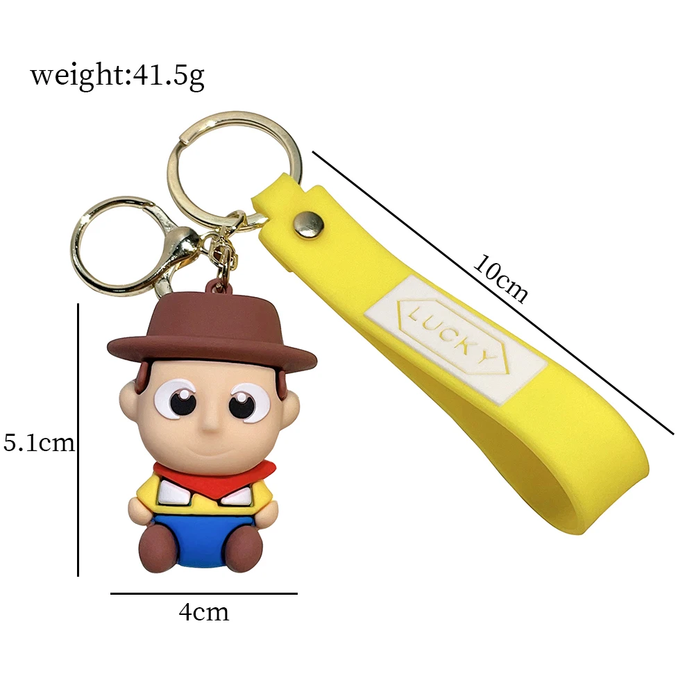 Disney Toy Story Woody Officer Keychain, Car Keychain, Personalized Trendy Bag Decoration Pendant with Commemorative Significanc
