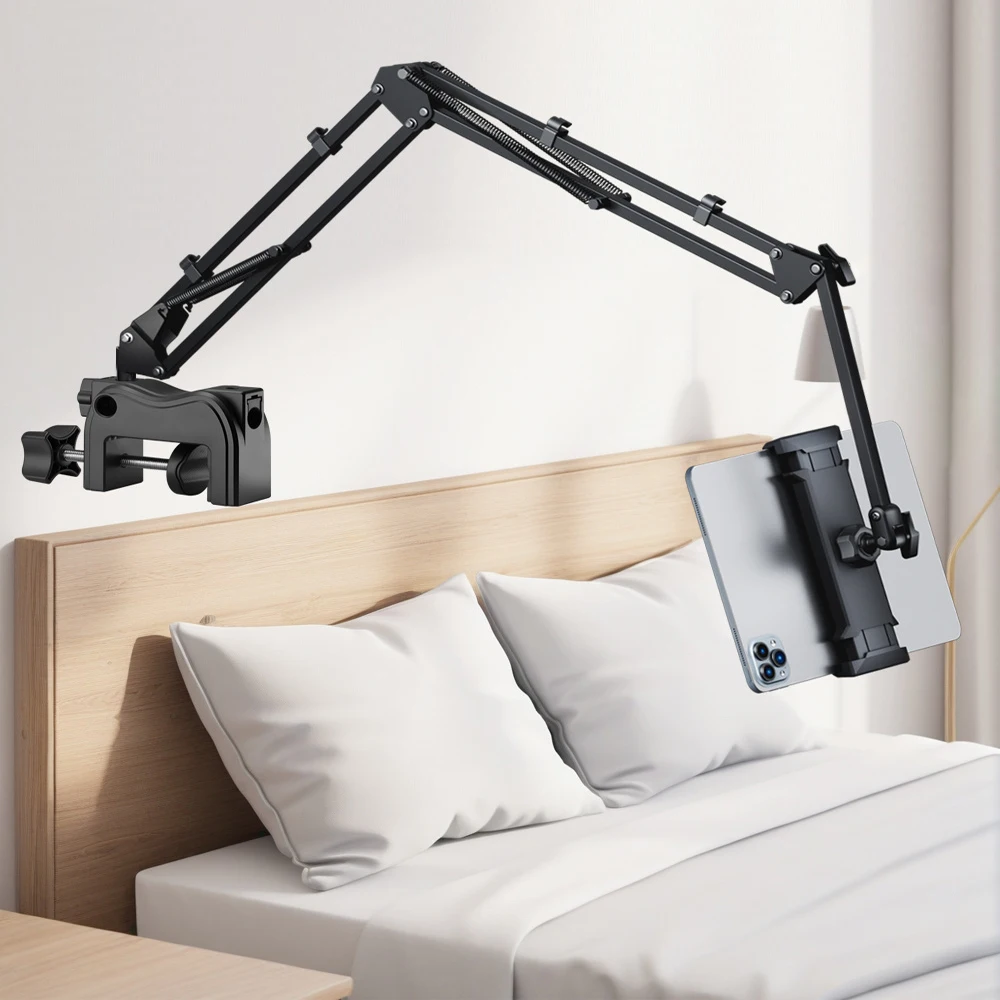Tablet Stand Holder for Bed Rotatable Phone Stand for 4-12.9