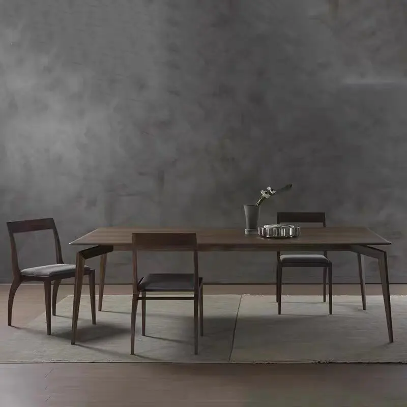 Party Designer Wood Dinner Table Modern Minimalist Wooden Space Saving Dining Table Salon Luxury Mesa De Cocina Home Furniture