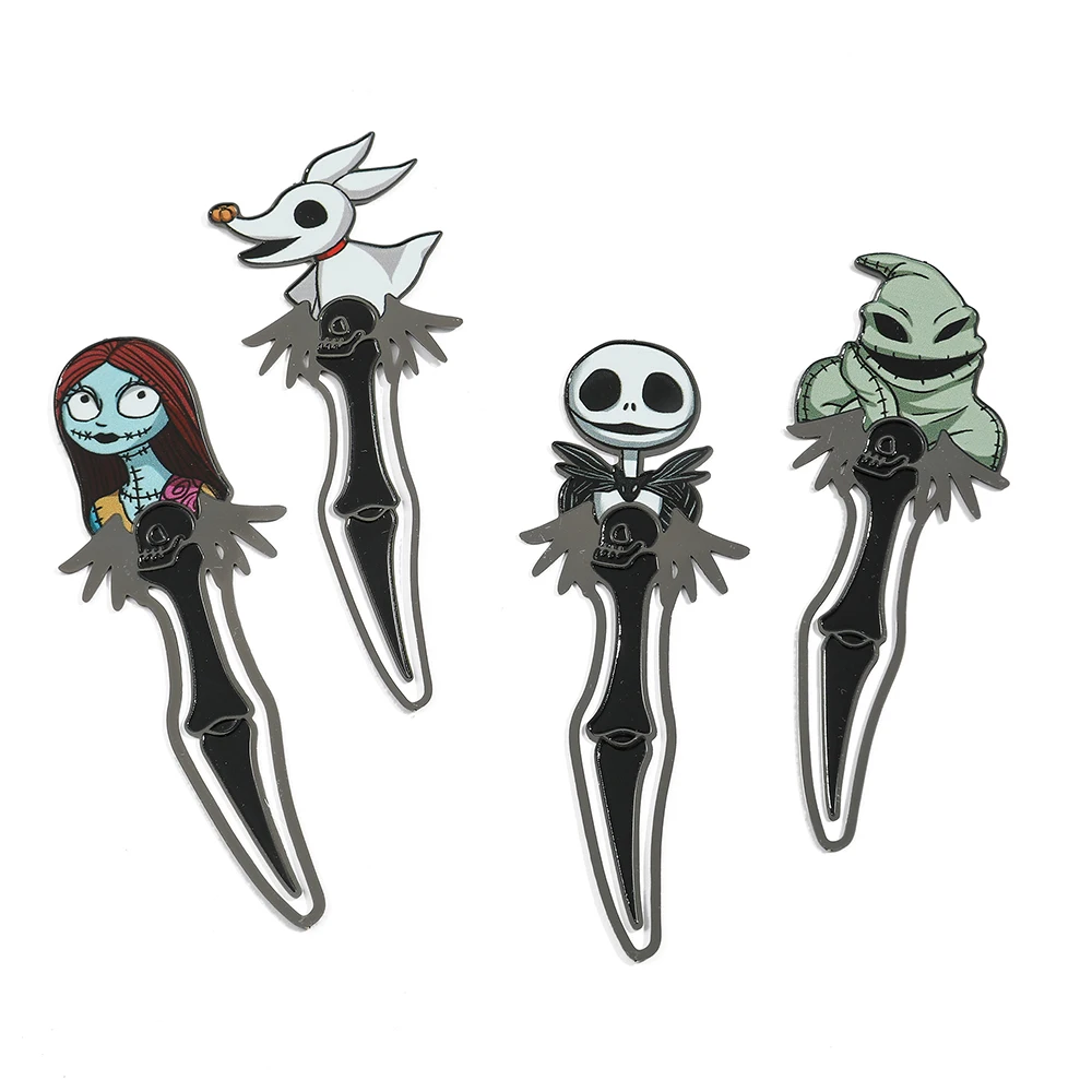 Halloween The Nightmare Before Christmas Bookmark Jack Sally Oogie Boogie Punk Bookmark Cartoon Anime Page Marker Stationery