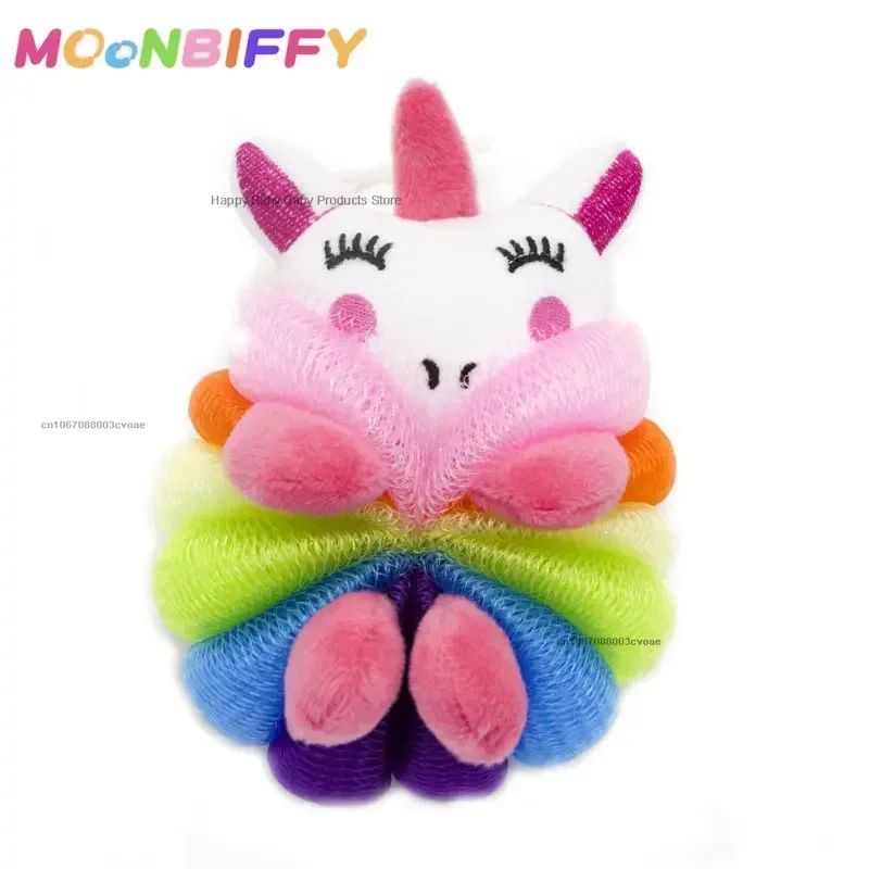 Baby Bath Ball Cartoon Unicorn Mermaid Bath Sponge Child Children Toddler Newborn Adult Cleaning Brush Soft Bath Shower Sponge