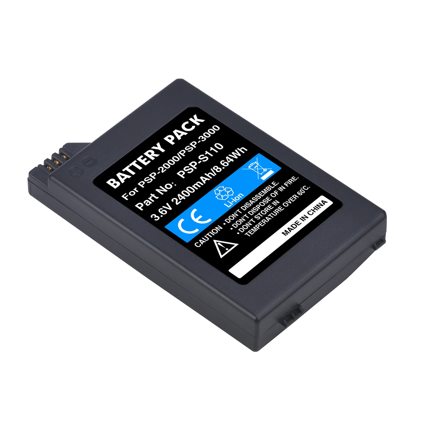 PSP 2000 Battery for Sony PSP2000, PSP3000, PSP-2001, PSP-3000, PSP-3001, PSP-3002 PSP-3004 Controller, USB Charger for PSP-S110