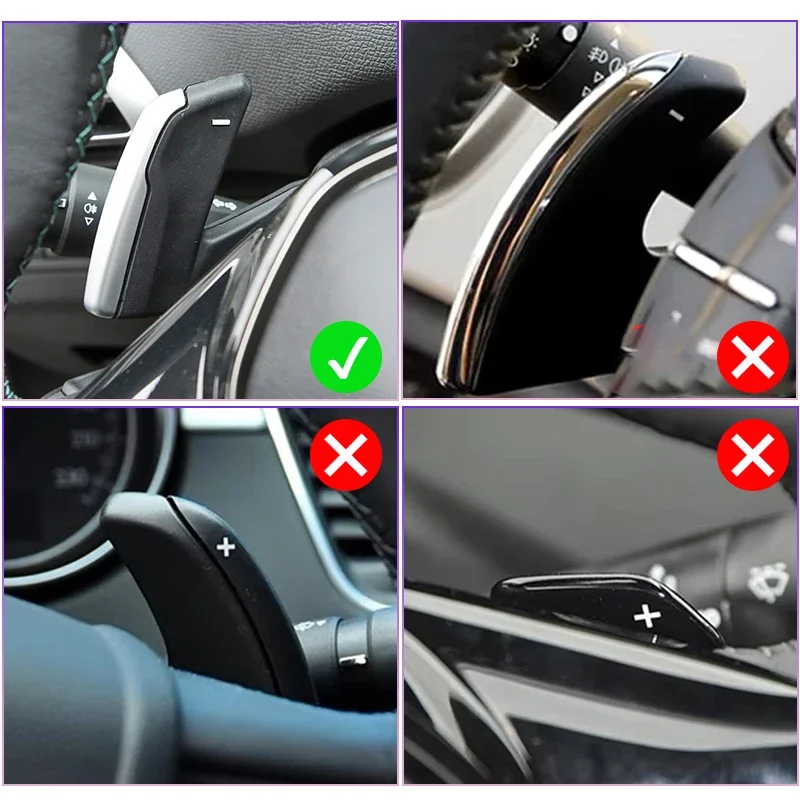 For Peugeot Shift Paddle 3008 2008 5008 508 308 208 GT SW Carbon Fiber Pattern Car Steering Wheel DSG Extender Shifter Paddles M