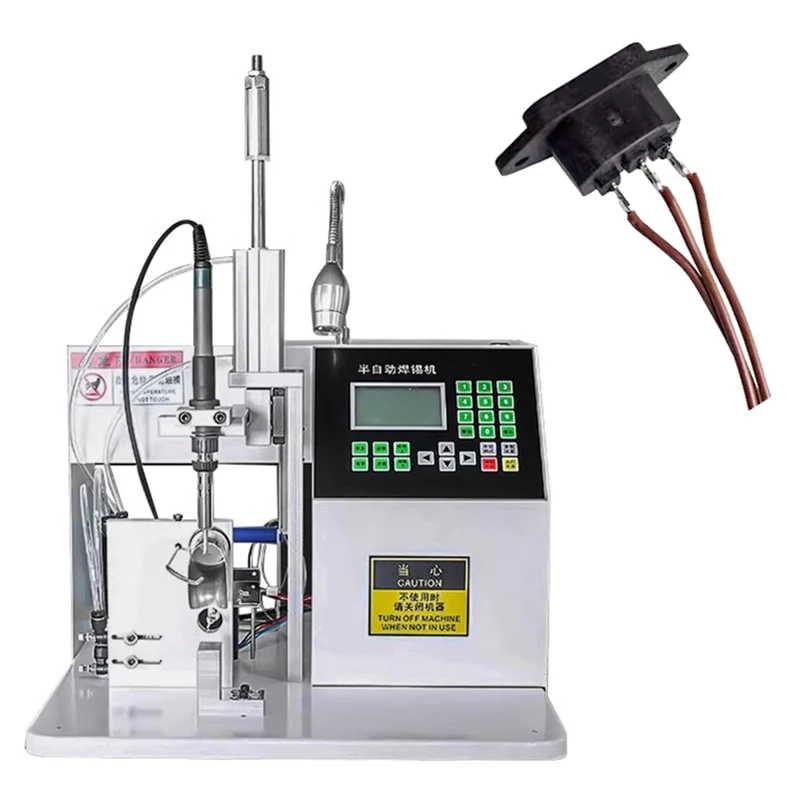 Semi automatic wire soldering machine circuit board welding equipment