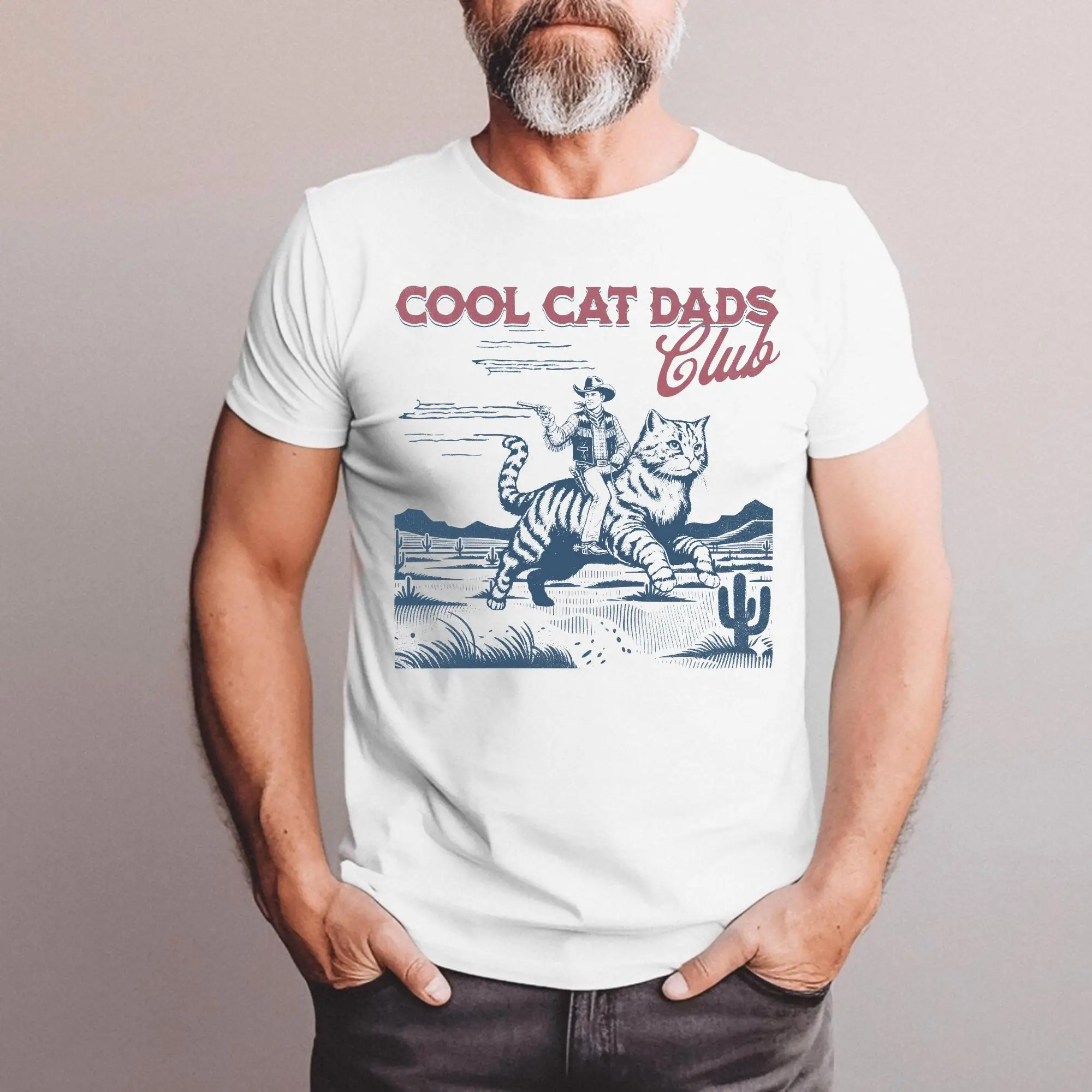 Cool Cat Dads Club T-shirt,  New Cat Dad Shirt, Pet Parent, Cat Owner Apparel for Men