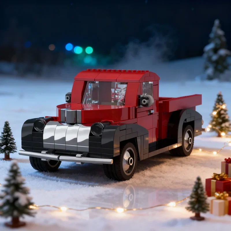 

306pcs MOC Chevroleteed PickUp Creator Model Building Blocks Construction Creative Toys Assemble Education Festival Gifts Idea