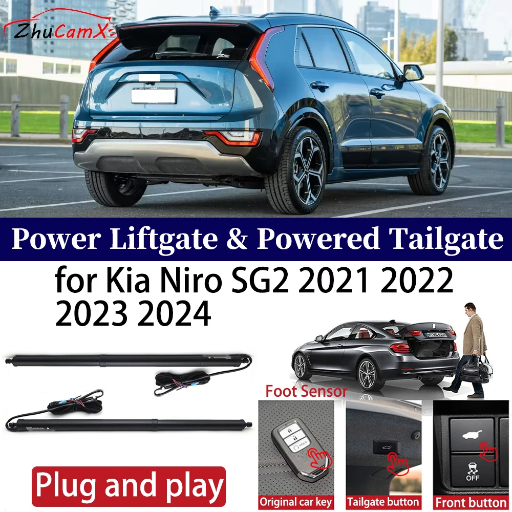 

ZhuCamX for Kia Niro SG2 2021 2022 2023 2024 Car Power Liftgate Automatic One-Click Vehicle Powered Tailgate Strut Plug and play