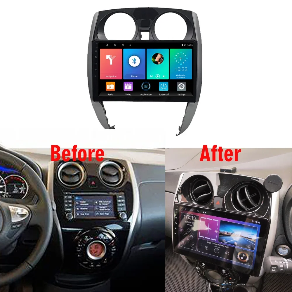 Radio Multimedia con GPS para coche, reproductor de vídeo con Android 12, 10 pulgadas, Carplay inalámbrico, unidad principal de navegación, para