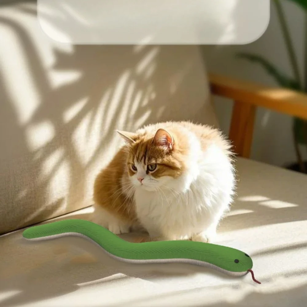 Catnip Snake Pet Toy for Dogs and Cats Durable Chew Teething Toy for Boredom Relief Solo Play Interactive Energy Burner