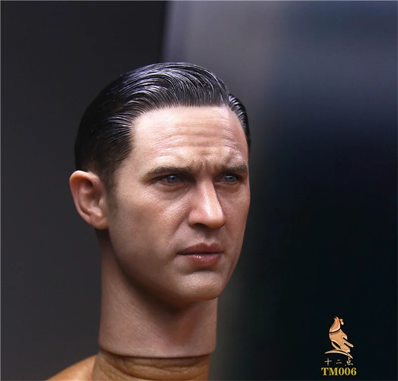 For Sale TM006 Scale 1/6 Tough Guy Tom Hardy Suit Thug Realistic Head Sculpture Carving Model Fit 12\