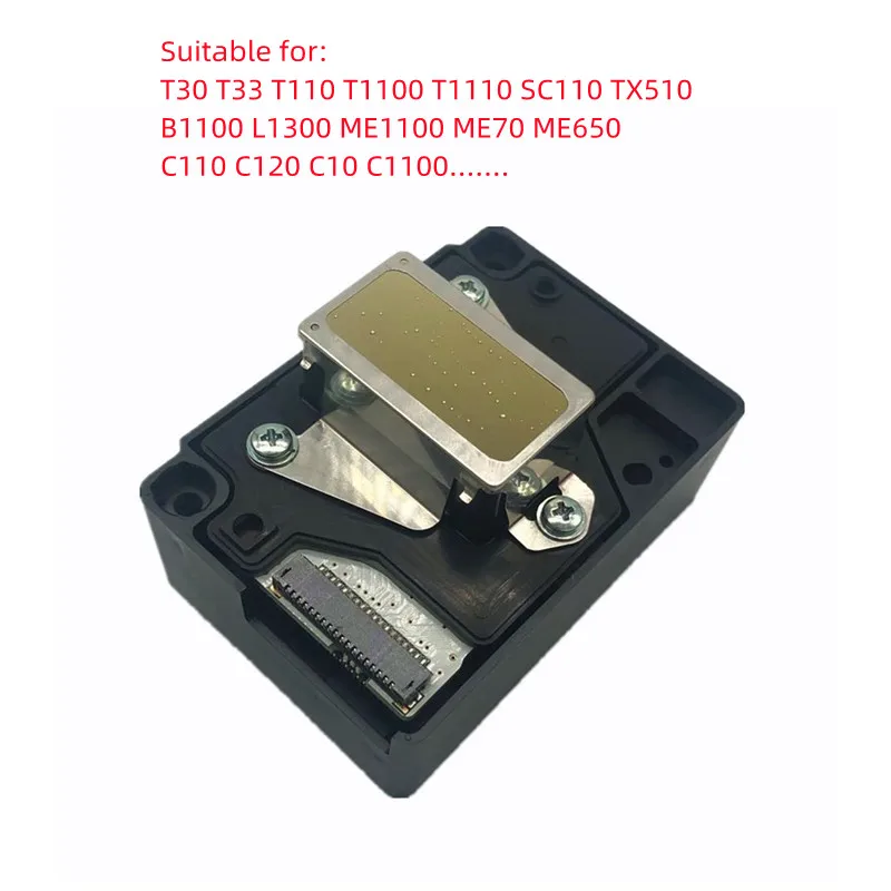 F185000 Tête D'impression Tête d'impression pour Epson ME1100 ME70 ME650 C110 C120 C10 C1100 T30 T33 T110 T1100 T1110 SC110 TX510 B1100 L1300