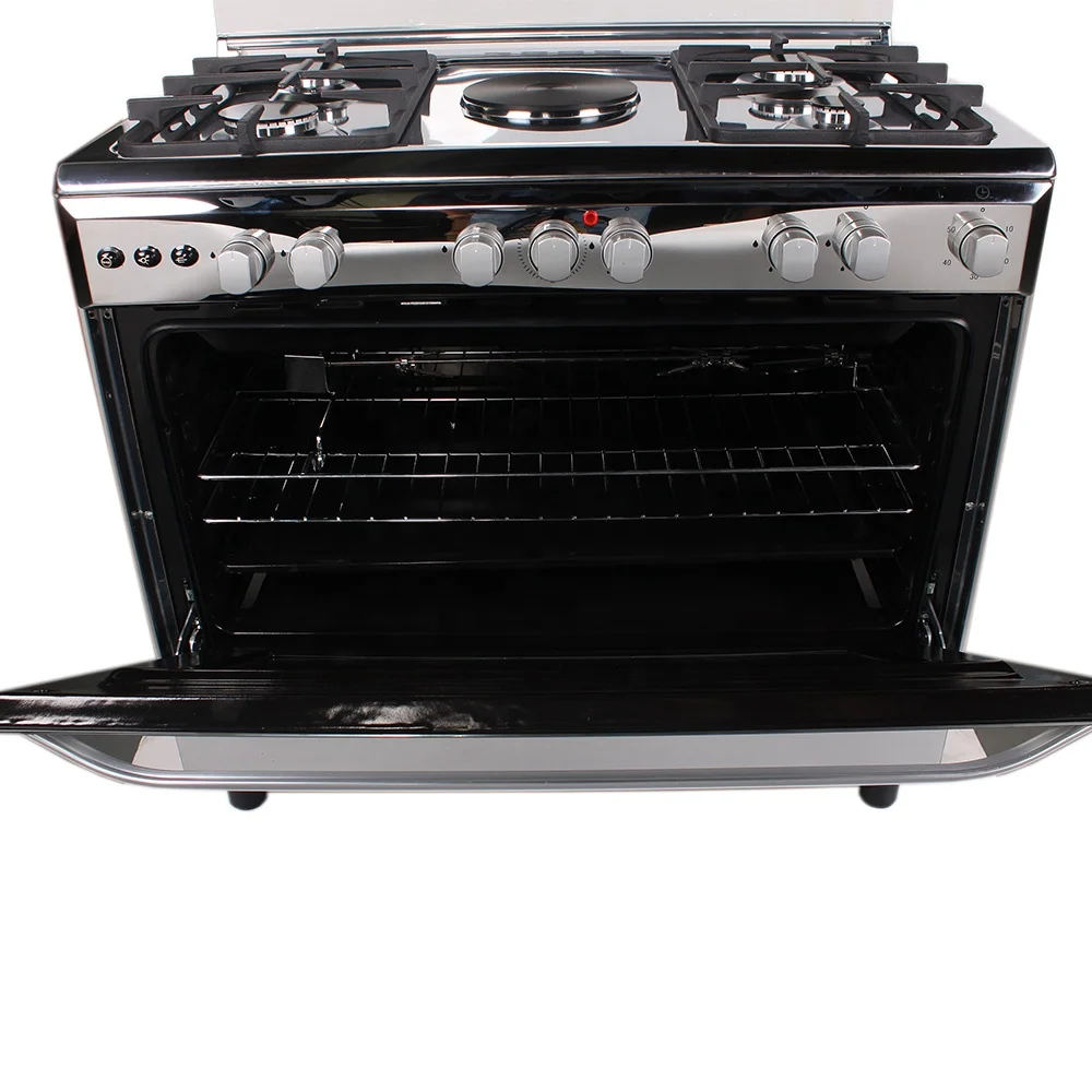 Combination Gas And Electric Stove Cooker 4 Burner 1 Electric Plate With Oven