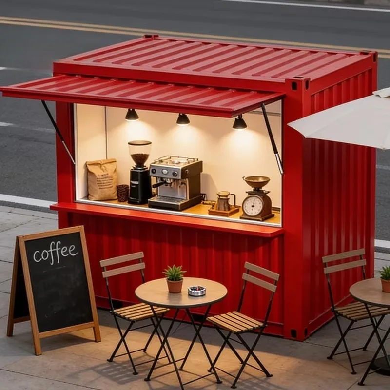 

Mobile Food Trailer Street Food Cart Commercial Portable Outdoor Catering Fast Food Kiosk