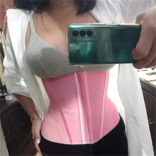 Fajas de talla grande para mujer, entrenador de cintura, corsé, Control de barriga, chaleco con cremallera, moldeador de cuerpo, faja, cinturón adelgazante, fajas deportivas