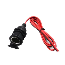 12V 24V Car Cigarette Lighter Socket Female Power Cord Adapter Truck Motorcycle Bus Use