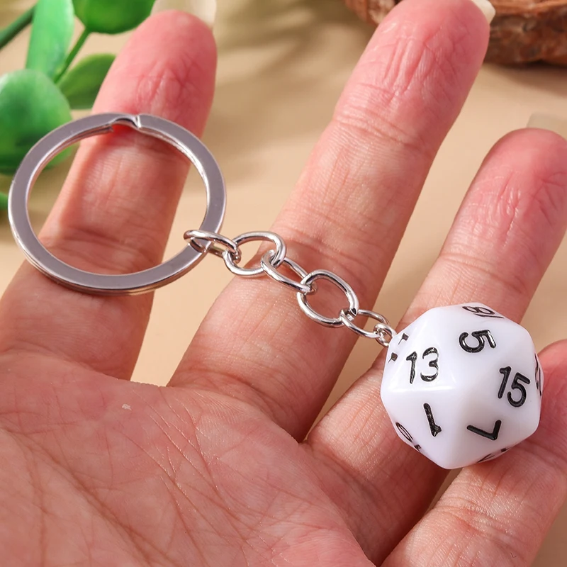 Aihua Neue Cartoon 3D Persönlichkeits-Digital-Würfel Schlüsselanhänger in Rot für Autoschlüssel, Handtaschendekoration, DIY-Schmuck – Detail 13