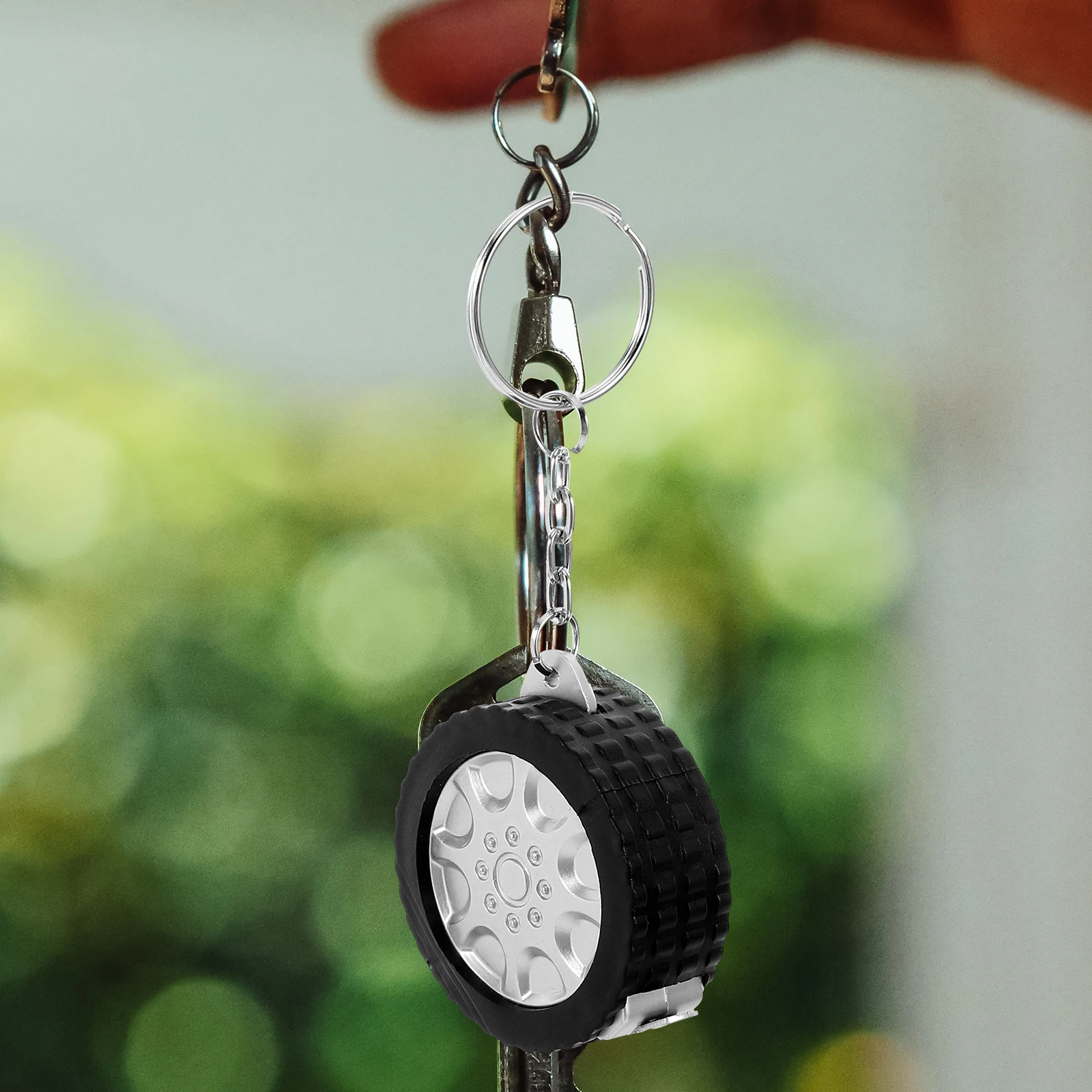 إطار صغير شكل نقل الحرارة المفاتيح شريط القياس كيرينغ DIY بها بنفسك التسامي مفتاح حامل أداة قياس للمنزل السفر في الهواء الطلق #4