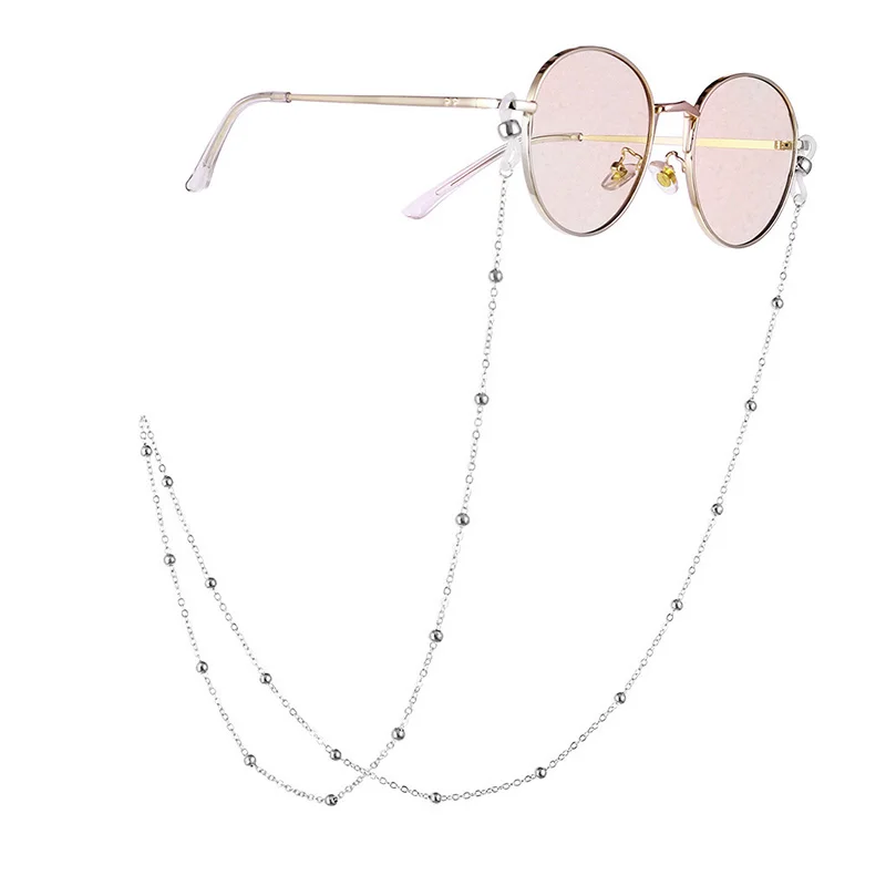 New Women Gold Eyeglass Chains Sunglasses Reading Beaded Eyewears Cord Neck Rope