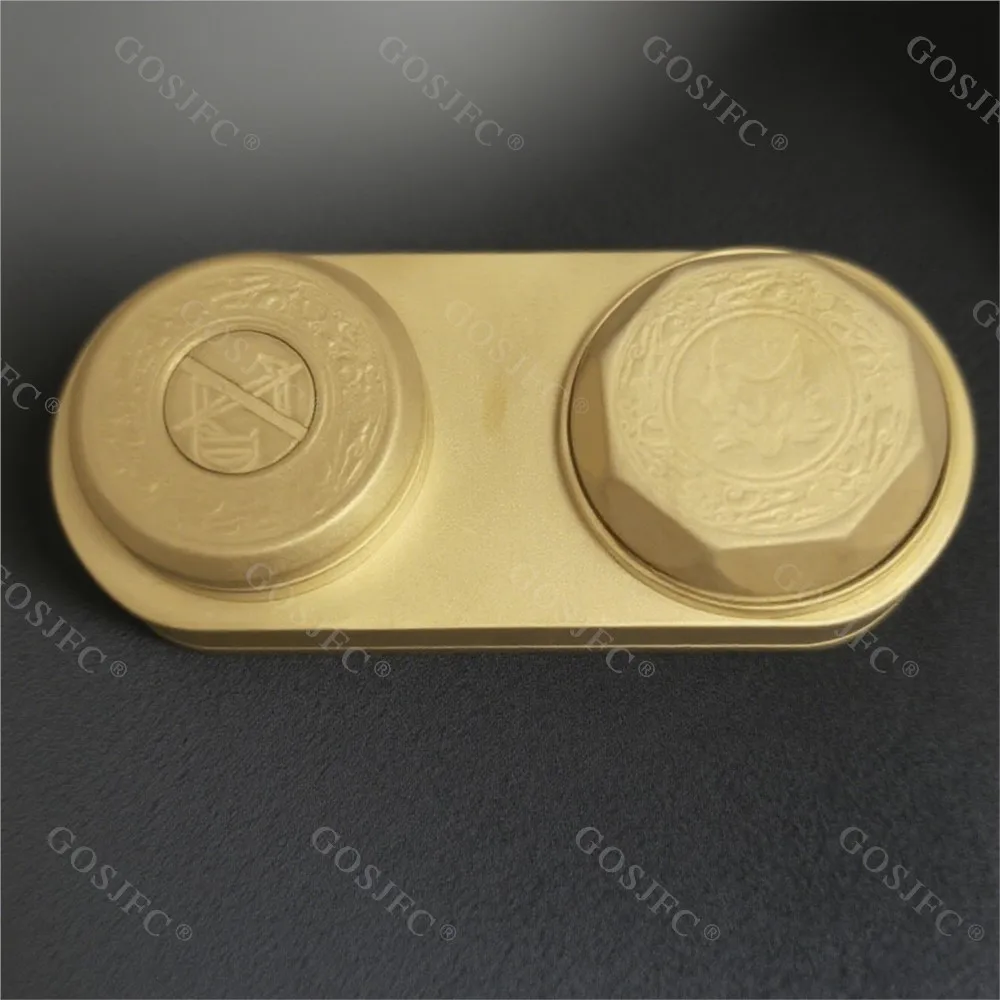 ZDEDC Dubbele Wiel Stemvork Storm Titanium Fidget Slider Stress Relief Speelgoed Ratel Fidget Spinner Voor Volwassenen