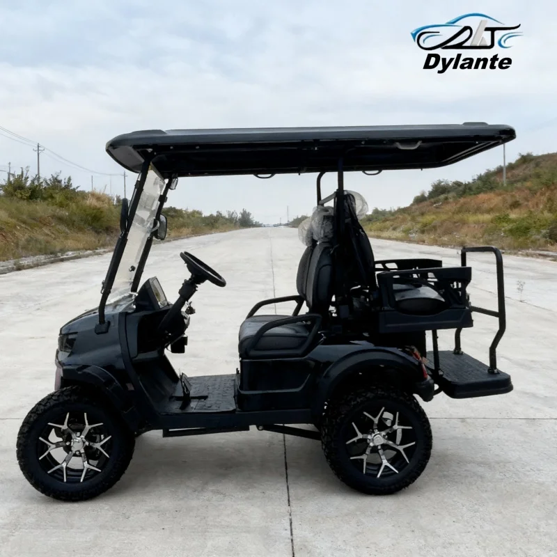 تصميم جديد 48/60/72 فولت بطارية الرصاص الحمضية تعمل بالطاقة عربات الغولف نادي السيارات 3 صفوف 6 مقاعد عربة جولف كهربائية الجملة والتجزئة #6