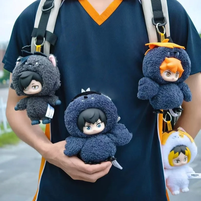 Vente chaude véritable jeunesse poubelle décharge bataille série vinyle peluche Hinata Shoyo peluche sac à dos pendentif pour offrir comme cadeau à un ami