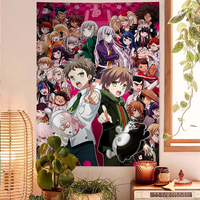 Game D-Danganronpa Movie Sticky Posters Retro Kraft Paper Sticker DIY Room Bar Cafe Aesthetic Art Wall Painting
