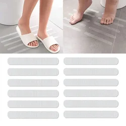 6/12Pcs Anti Slip Strips Shower Stickers Transparent Non Slip Waterproof Bath Safety Strips for Bathtub Shower Stairs Floor