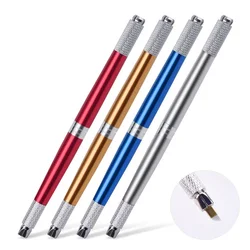 Tebori Pen Tattoo Pen Cartridge Needles Permanent Makeup Microblading Manual Pen PMU Professional Eyebrow Lips Eyelash Supplies