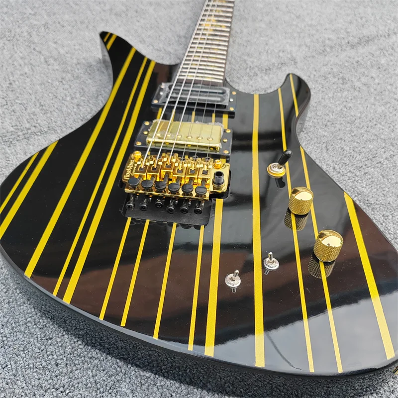 Custom Made 6-String Electric Guitar, Gold Strip Matador Other Colors Can Be Customized Stock Available, Free Shipping