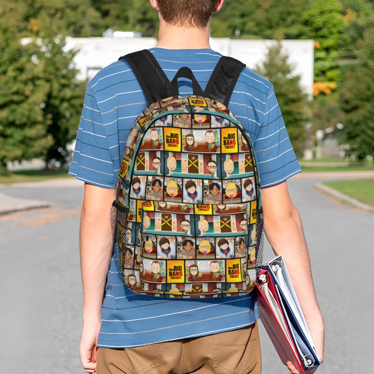The Big Bang Theory New Cartoon Character Backpack Student Boys Girls BookBag Men Women School Bag Computer Shoulder Bags