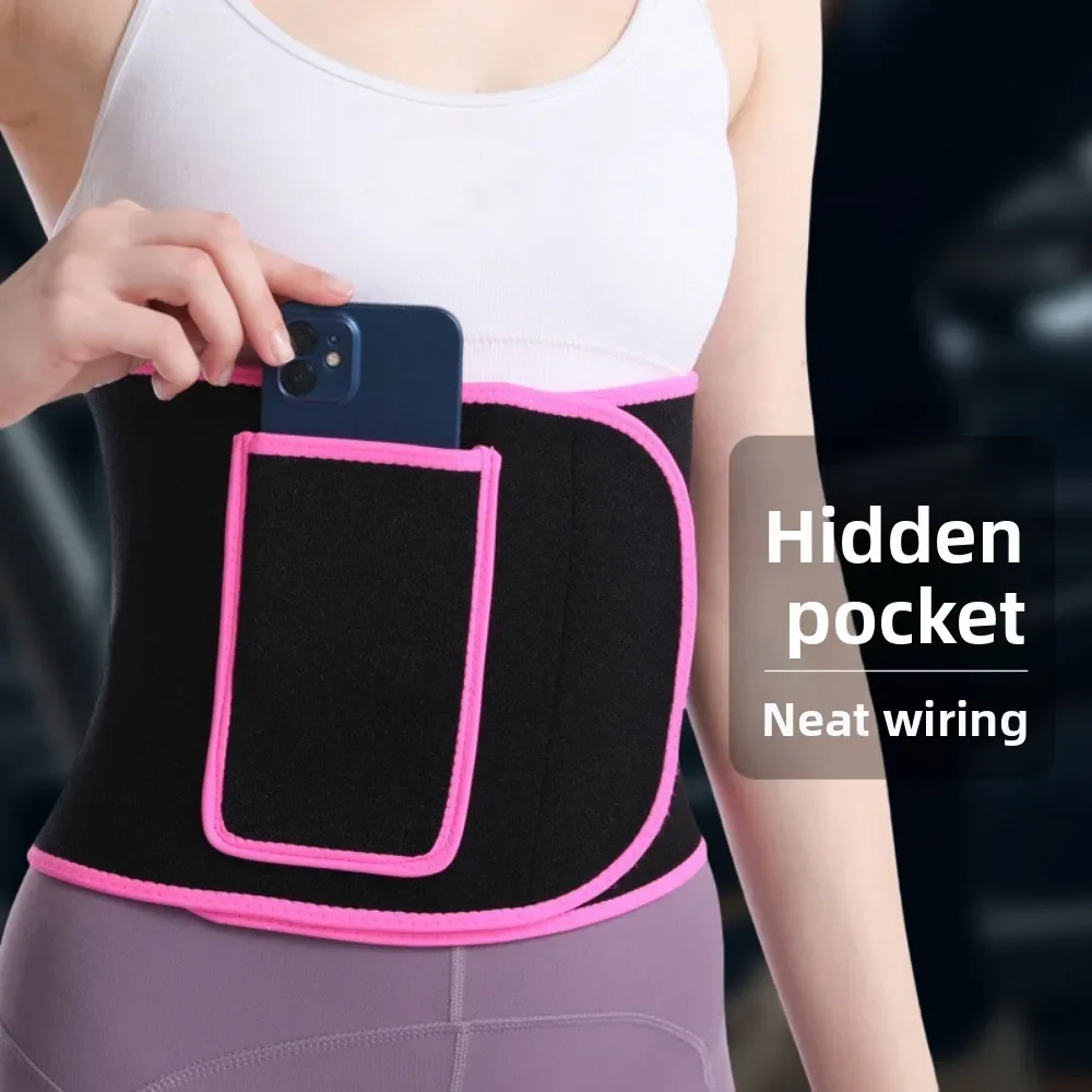 

sports waist protection belt hidden pocket fitness equipment Summer sweating waist protection running skipping rope