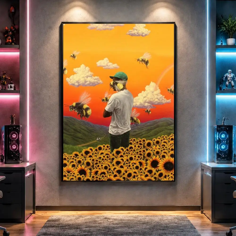 Rapper T-Tyler the Creator Alt Hip-Hop Poster Wall Art Bedroom Living Room Dorm Bar Cafe Gym Studio Home Decor Gifts