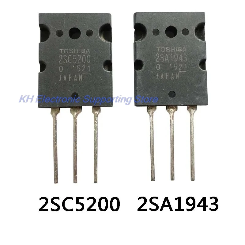 10PCS 2SA1943 TO-3P 2SC5200 TO-3PL 3pair (5PCS SC5200 SA1943) TTC5200 TTA1943   IC Chip in stock