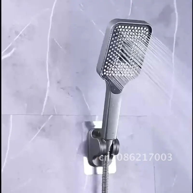 

Pressurized Square Shower Head Faucet Rain Bath Water Heater Handheld Bathroom Accessories