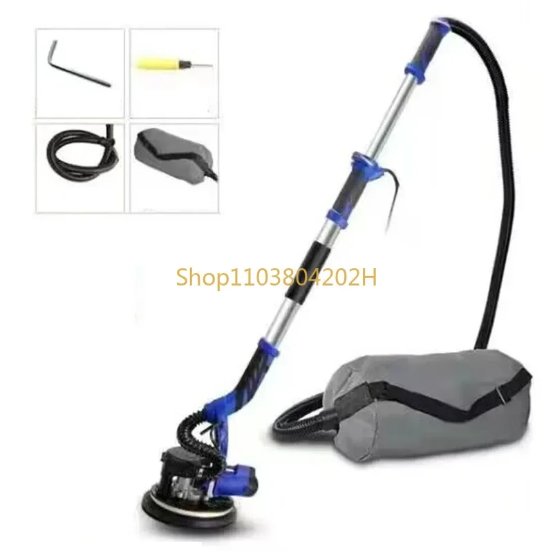 1380W Adjust Speed Drywall Sander 220V Wall Polishing Grinding Double Led Light Wall Putty Polisher Machine