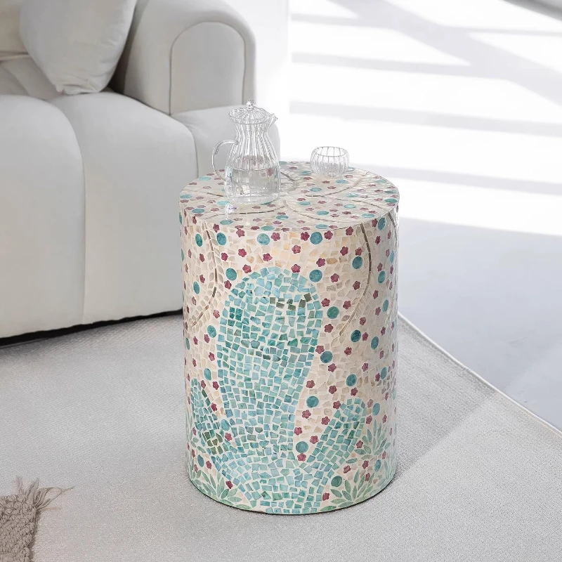 Round edge few splicing craft side table living room sofa corner few