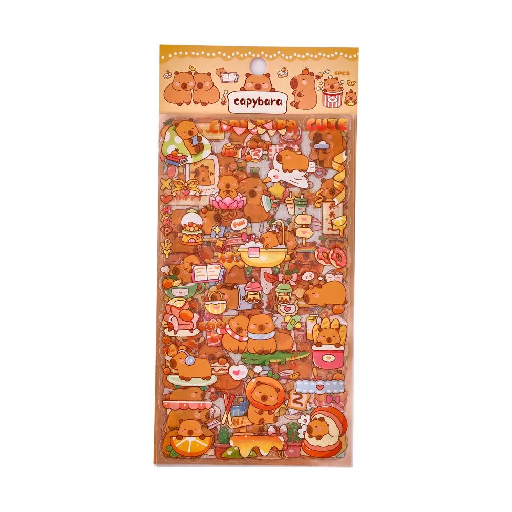 Cartoon Water Piglet Sticker Capibara Pet Sticker For Scrapbooking Notebook Diary