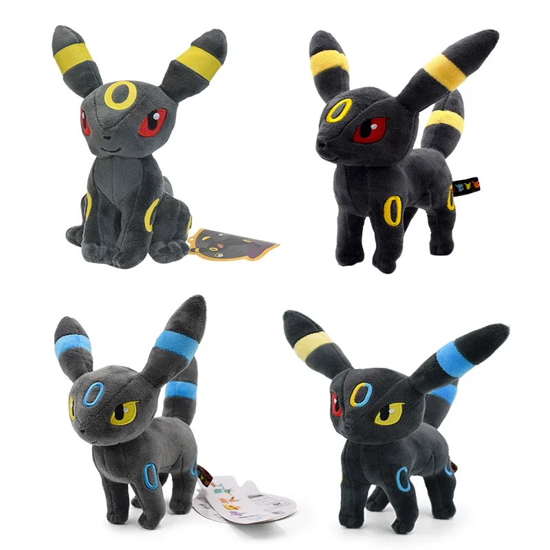 Kawaii Pokemon Umbreon Plush Toys sitting standing Shiny Umbreon Espeon Leafeon Anime Stuffed Dolls Toys