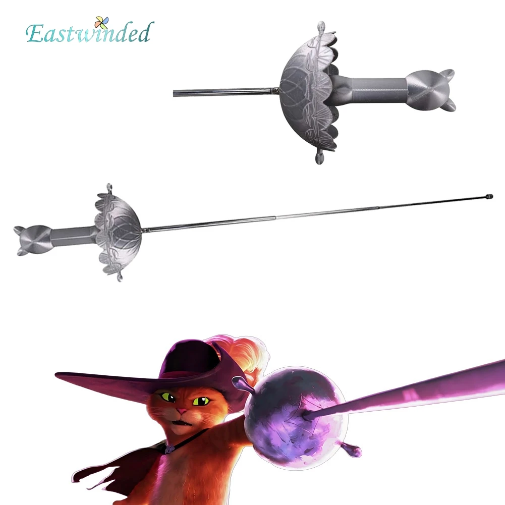 

Cartoon Puss Cosplay In Boots Cat Swordsman Cosplay Sword Props Scalable Children Roleplay Costume Accessories Halloween Party