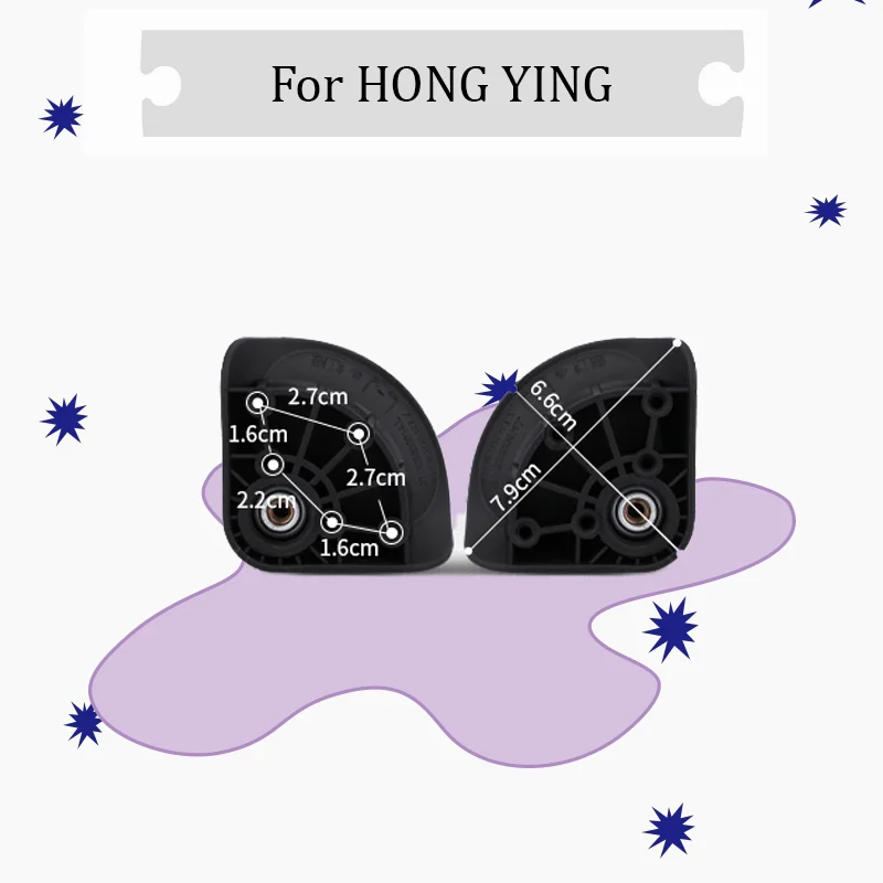 

FOR HOMG YOMG L-J High-end Travel Luggage Upgrade Wheel Set - Gold-plated Bearings for Smooth Movement and 100% Silent Travel