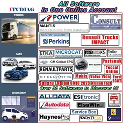 Compte en ligne Full Pack pour Autodata, Auto Data, All Data Identifix, Haynes PRO, WIS Service Box, Identifix Repair Software